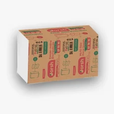 Essuie-mains enchevêtrés DORSH - Praticité et absorption, paquet de 200 feuilles