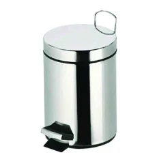 Poubelle à pédale inox 5L : design élégant pour un bureau toujours propre