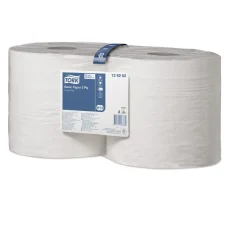 Tork : Papier d'essuyage 2 plis, idéal pour un nettoyage efficace et rapide